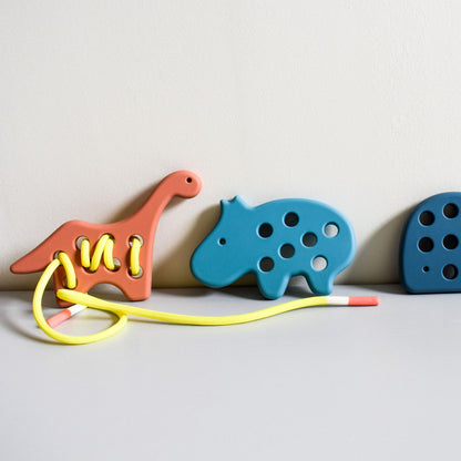 Baby Ellor animal threading toys set of 3, colorful and fun toys for kids' fine motor skill development and entertainment.
