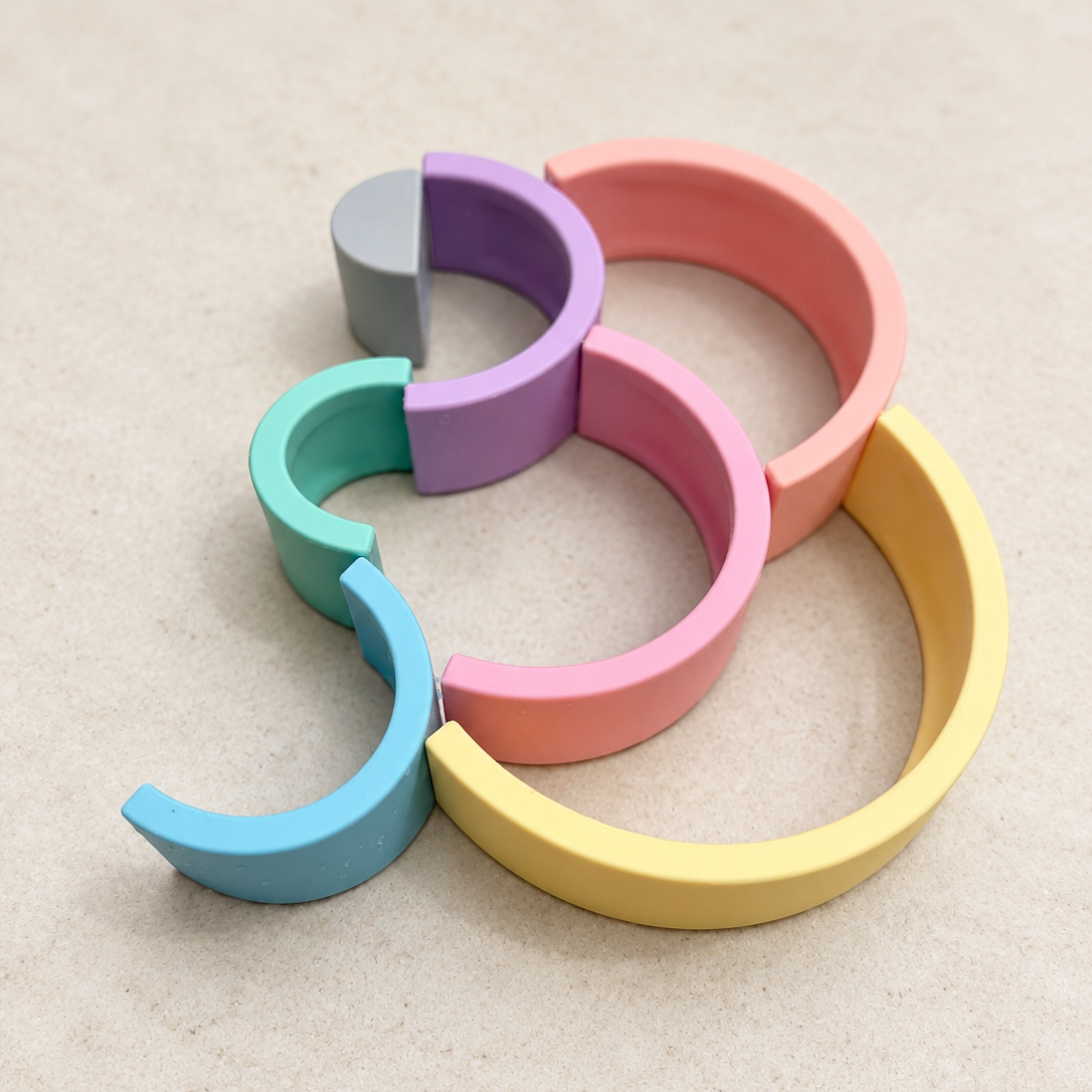 Silicone Stacking Rainbow – 7 Piece